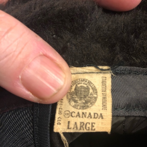 Vintage size large men’s faux fur fedora with Braided Trim and ear flaps- used - Picture 8 of 9